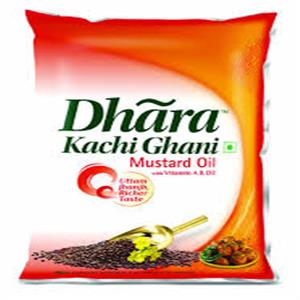 Dhara - Kachi Ghani Mustard Oil (1 Ltr)